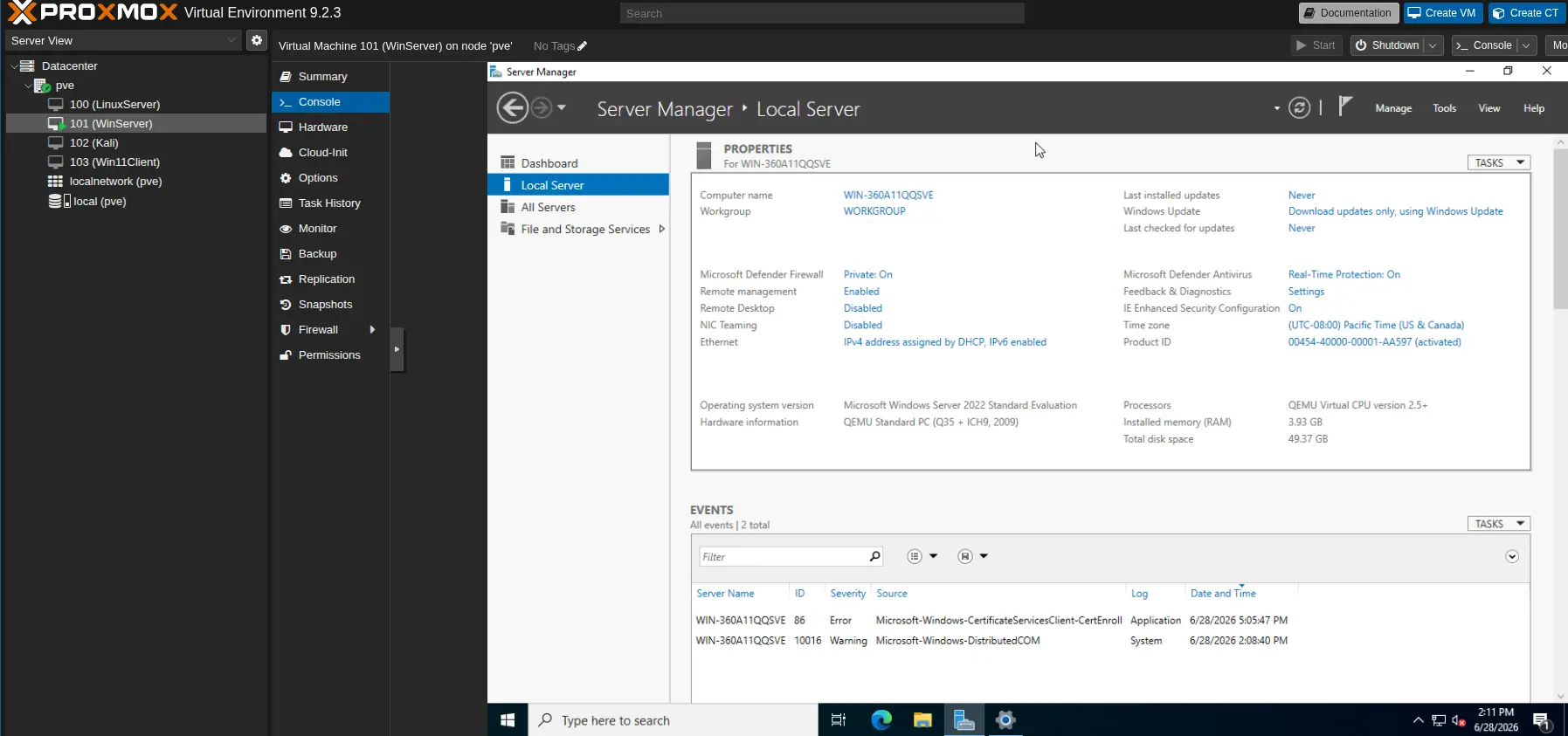 Static IP Configuration